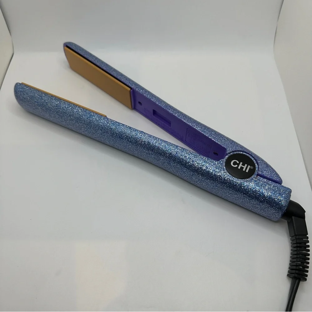 Chi Galactic Glitter 1 Inch Ceramic Flat Iron - With Box‎ No Thermal Mat
